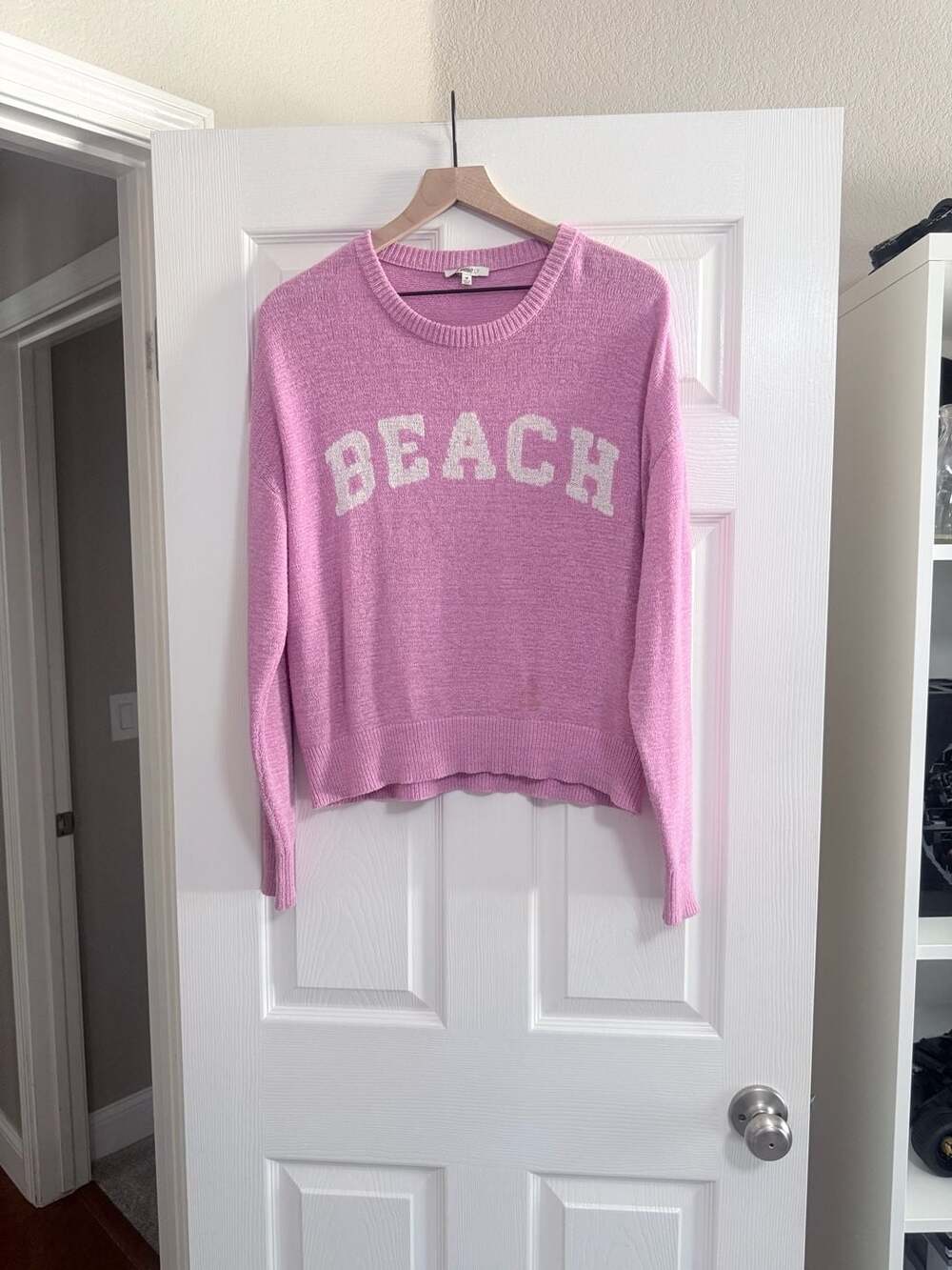 Z-Supply Pink Beach Knit Crewneck Sweater